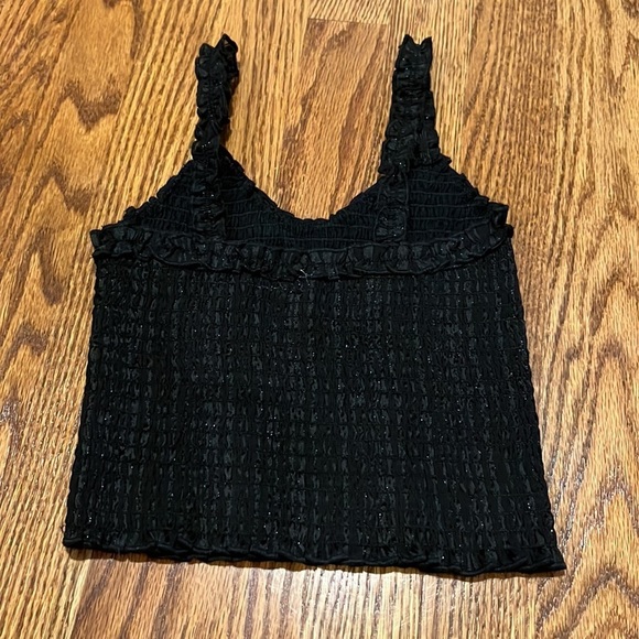 Katie J NYC Junior’s Black Sparkle Tank Size XS - Picture 2 of 5